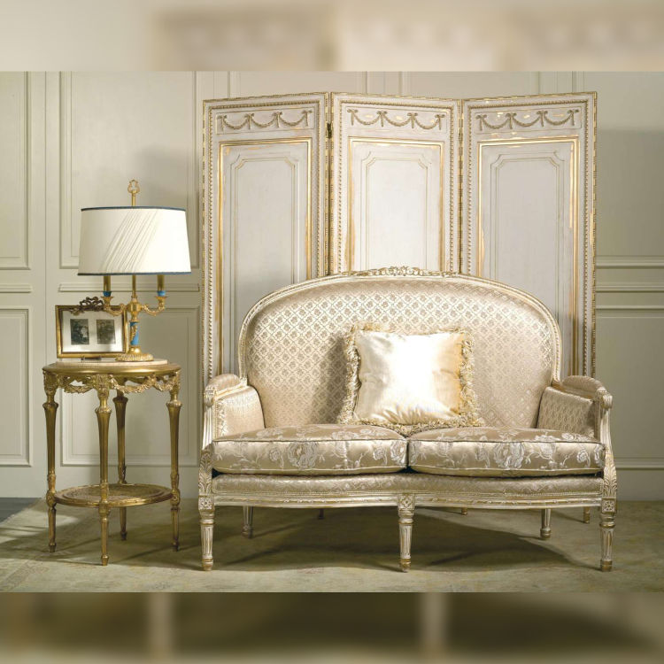 Luxury duo seater cream sofa Duo Seater Cream Sofa - Image 1