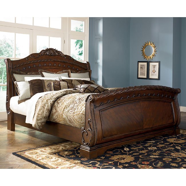 B553-A-sleigh-bed-1_3 Luxury Beds B202 - Image 1