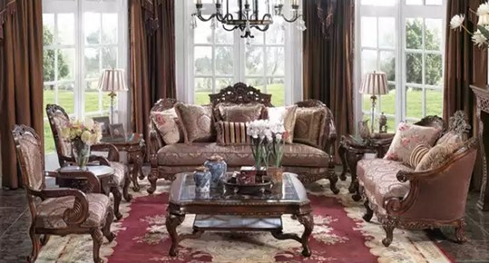 Dining Room Set 19 Dining Room Set Classic Carving - Image 1