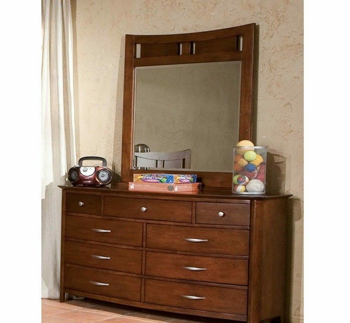 Dresser with mirror7 Evelyn Classic Dresser with Mirror - Image 1