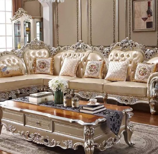 Living Room Set 15 Living Room Set Marble Gold - Image 1