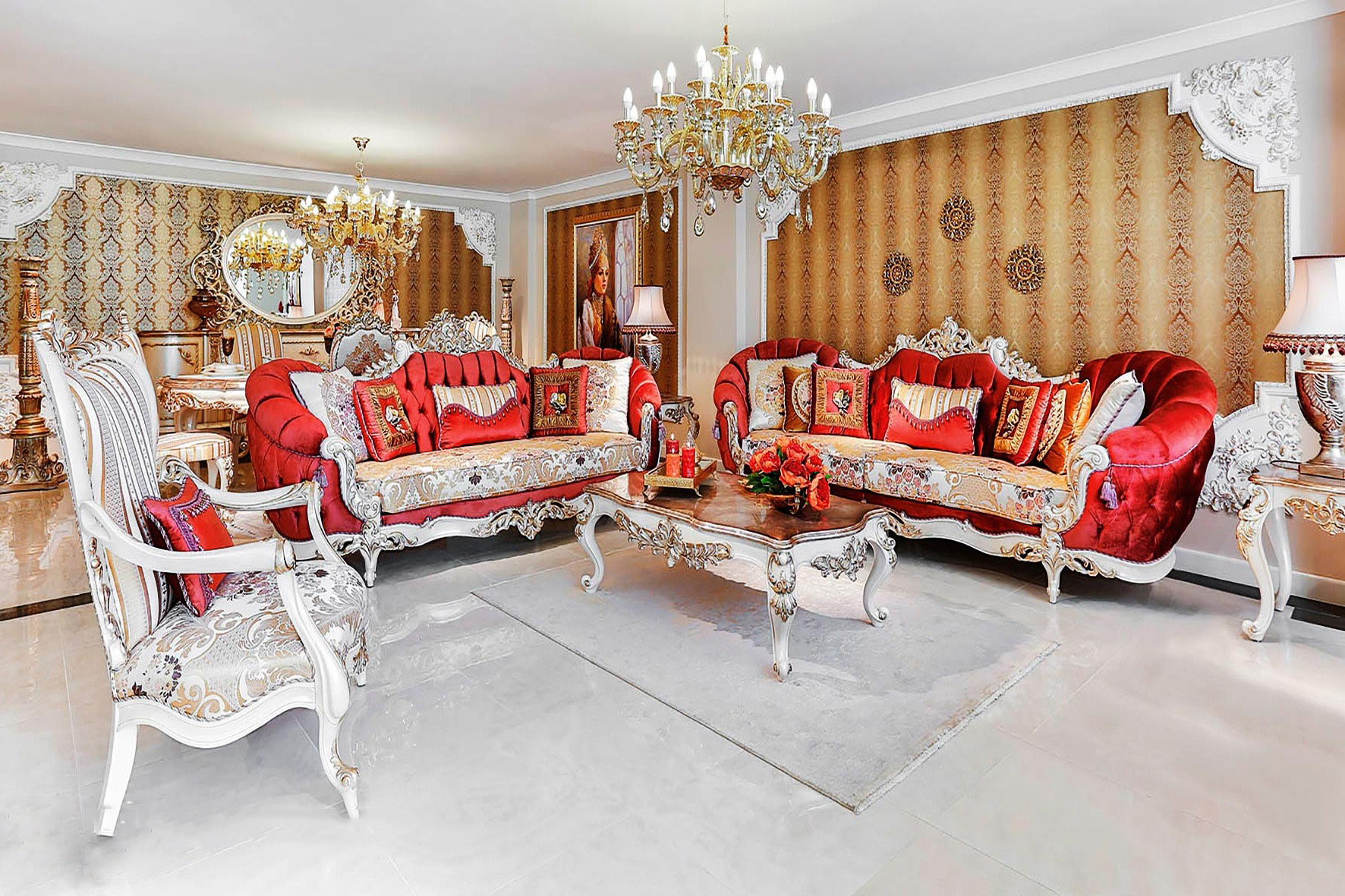 classic-ferrara01 Elegant Living Room Sets LX56 - Image 1