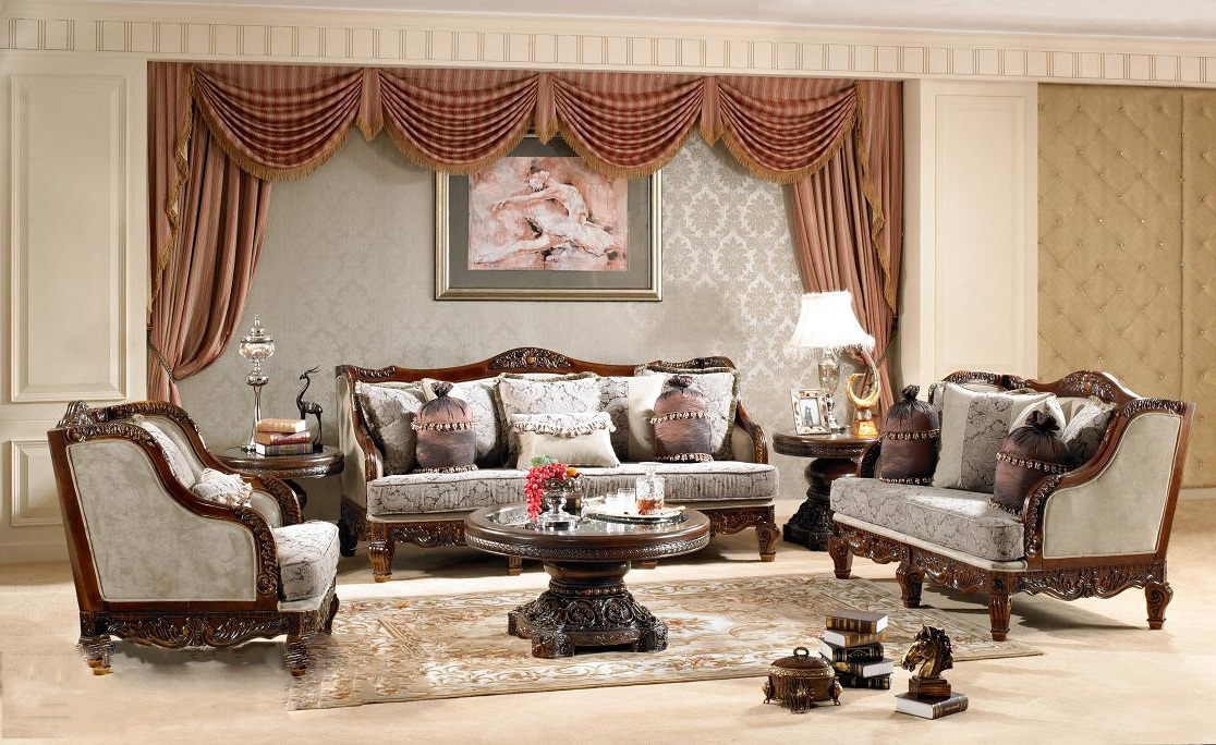 luxurious-traditional-style-formal-living-room-furniture-set-hd-912-29 Luxurious Living Room Sets B15 - Image 1