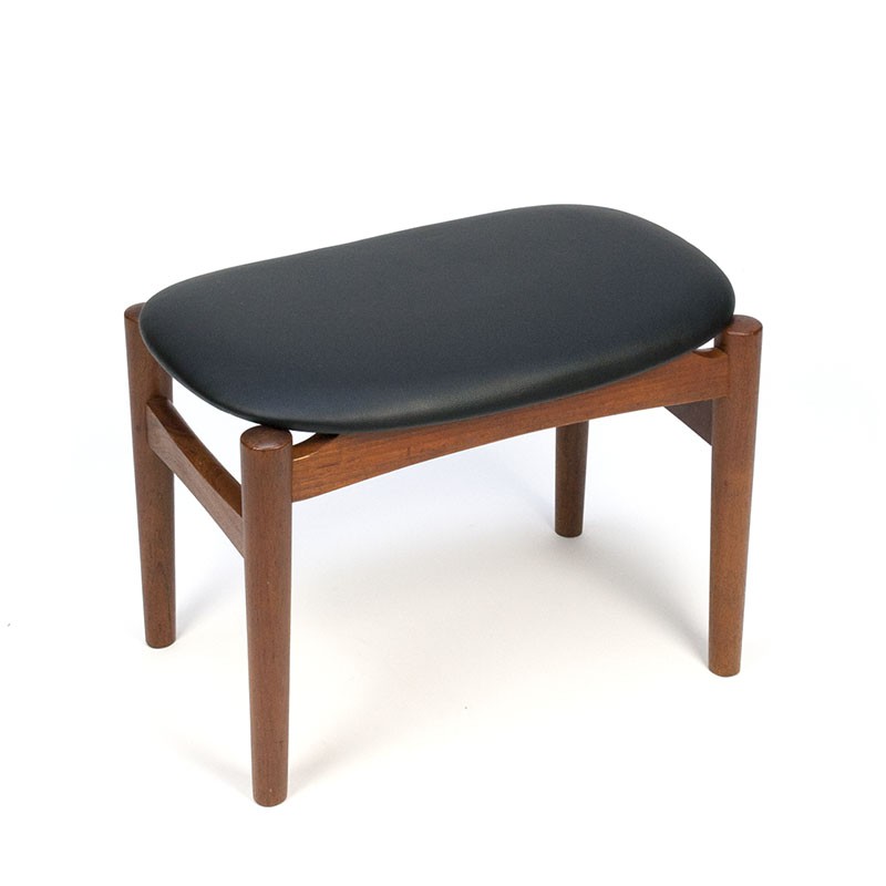 teak-ottoman-pouf-vintage-danish-design Lovely Ottoman & poufs S135 - Image 1